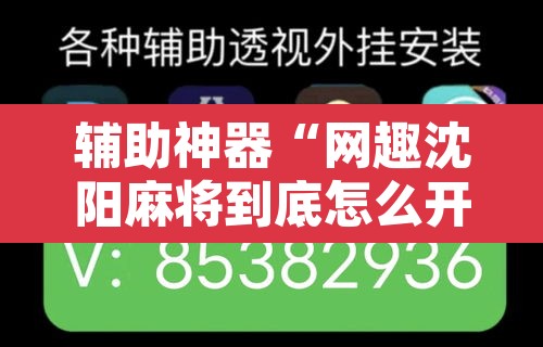 辅助神器“网趣沈阳麻将到底怎么开挂	”其实确实有挂