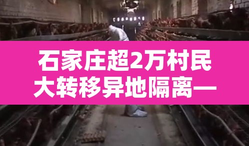 石家庄超2万村民大转移异地隔离—（石家庄两万村民转移隔离）
