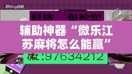 辅助神器“微乐江苏麻将怎么能赢”附辅助神器开挂脚本详细步骤