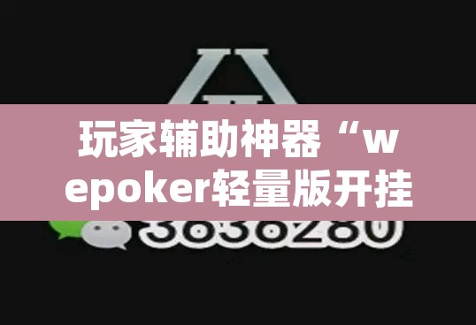 玩家辅助神器“wepoker轻量版开挂透视教程	”其实确实有挂
