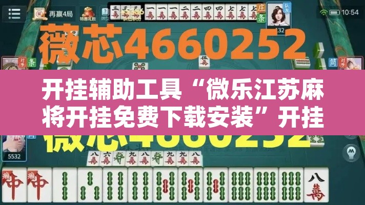 开挂辅助工具“微乐江苏麻将开挂免费下载安装”开挂辅助脚本+详细开挂安装教程