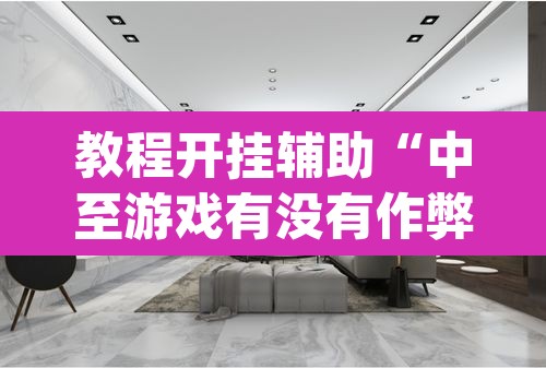 教程开挂辅助“中至游戏有没有作弊辅助”(透视挂)辅助透视教程