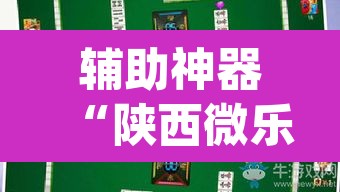 辅助神器“陕西微乐麻将万能开挂器”(透视)其实确实有挂
