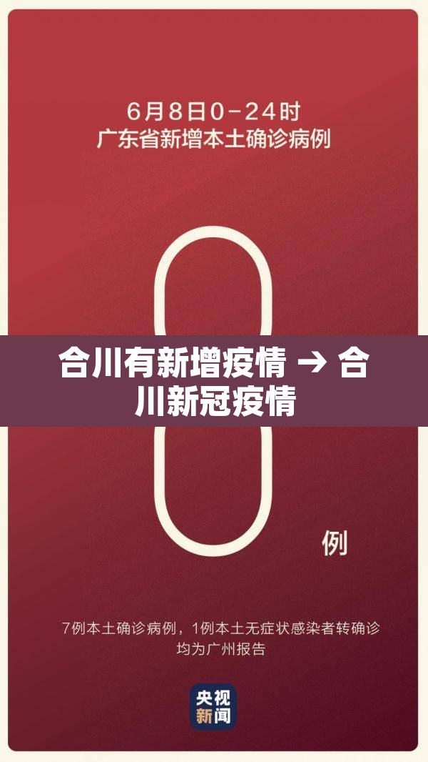 合川有新增疫情 → 合川新冠疫情