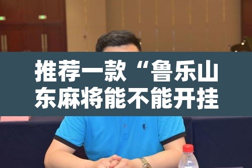 推荐一款“鲁乐山东麻将能不能开挂”开挂辅助脚本+详细开挂安装教程