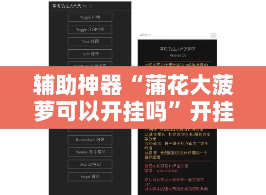 辅助神器“蒲花大菠萝可以开挂吗	”开挂辅助脚本+详细开挂安装教程