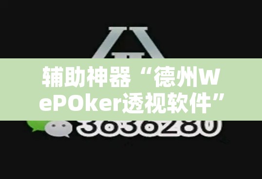 辅助神器“德州WePOker透视软件”开挂辅助脚本+详细开挂安装教程