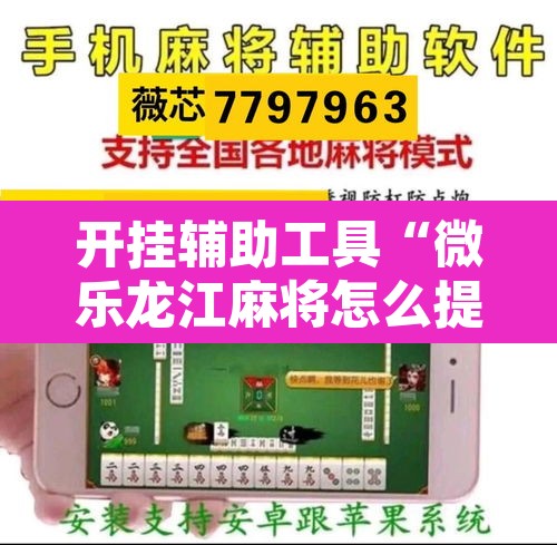 开挂辅助工具“微乐龙江麻将怎么提高胜率”开挂辅助脚本+详细开挂安装教程