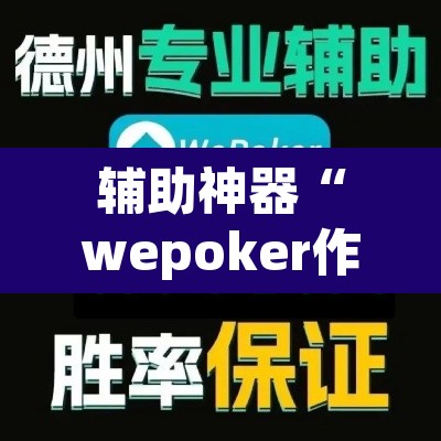 辅助神器“wepoker作弊器透视挂”开挂辅助脚本+详细开挂安装教程