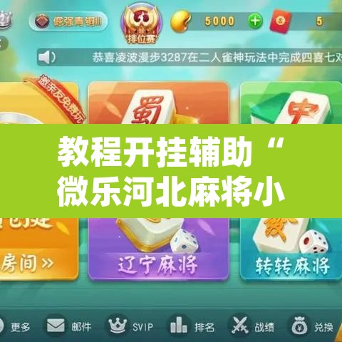 教程开挂辅助“微乐河北麻将小程序万能挂免费版	”(透视)其实确实有挂