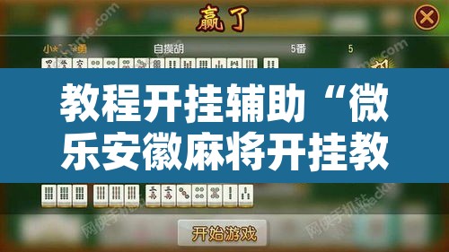教程开挂辅助“微乐安徽麻将开挂教程”附辅助神器开挂脚本详细步骤