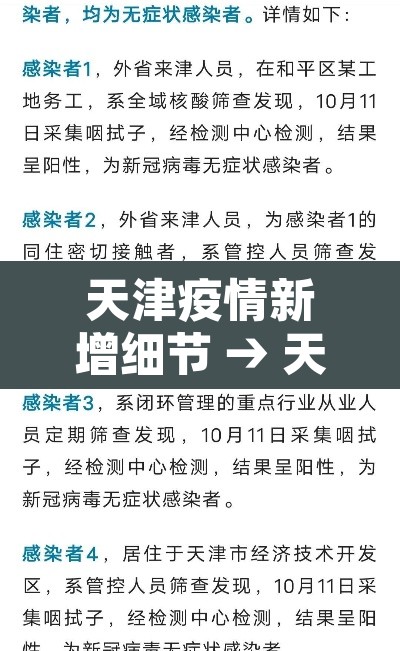 天津疫情新增细节 → 天津疫情新动向 天津疫情新增细节 → 天津疫情新动向