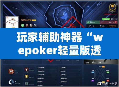玩家辅助神器“wepoker轻量版透视挂”(透视)其实确实有挂