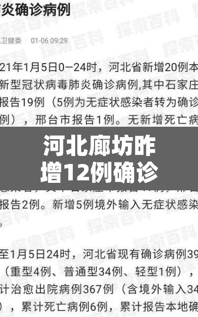 河北廊坊昨增12例确诊534例无症状—（廊坊新增一例无症状感染者轨迹）