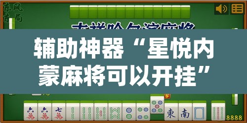 辅助神器“星悦内蒙麻将可以开挂	”(透视挂)辅助透视教程