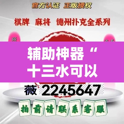 辅助神器“十三水可以开挂吗	”(透视挂)辅助透视教程