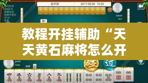 教程开挂辅助“天天黄石麻将怎么开挂”(透视)其实确实有挂