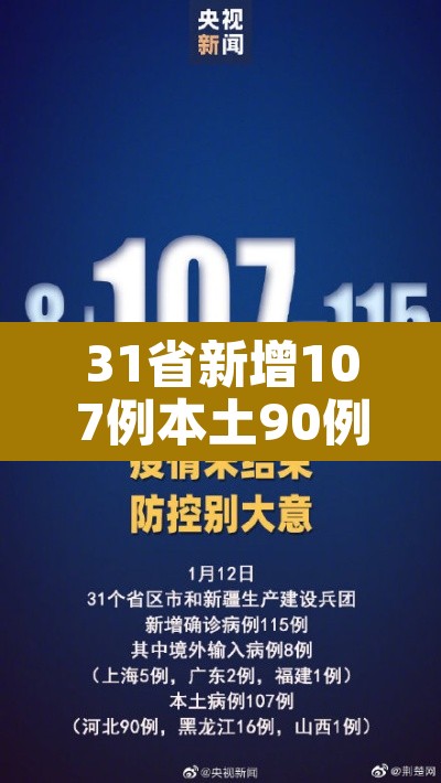 31省新增107例本土90例：31省新增22例本土8例