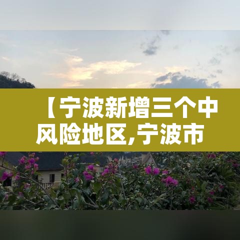 【宁波新增三个中风险地区,宁波市中高风险地区吗】