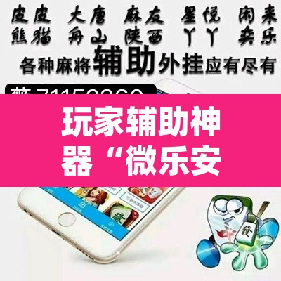 玩家辅助神器“微乐安徽麻将能开挂吗”(透视)其实确实有挂