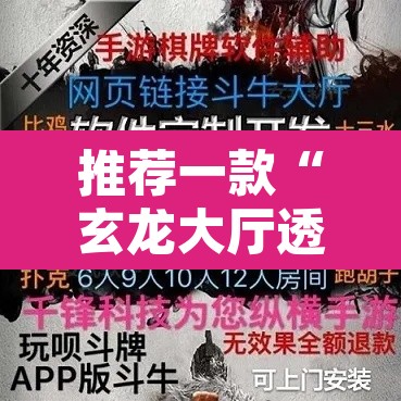 推荐一款“玄龙大厅透视开挂”开挂辅助脚本+详细开挂安装教程