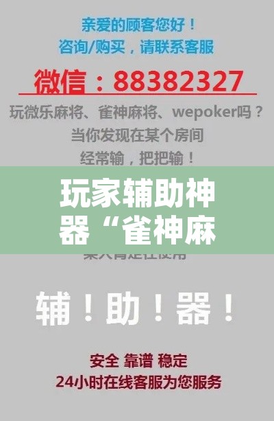 玩家辅助神器“雀神麻将助赢神器购买”附辅助神器开挂脚本详细步骤