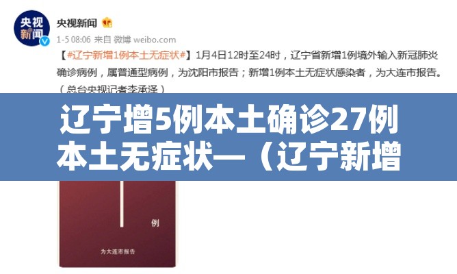 辽宁增5例本土确诊27例本土无症状—(辽宁新增2例本土确诊 新增6例本土无症状) 辽宁增5例本土确诊27例本土无症状—(辽宁新增2例本土确诊 新增6例本土无症状)