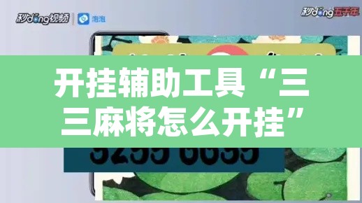 开挂辅助工具“三三麻将怎么开挂”(透视)其实确实有挂
