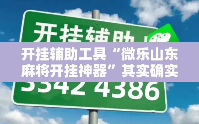 开挂辅助工具“微乐山东麻将开挂神器”其实确实有挂
