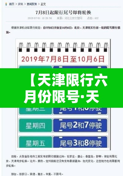 【天津限行六月份限号·天津2021年六月限号】