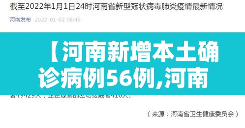 【河南新增本土确诊病例56例,河南新增确诊病例323例】