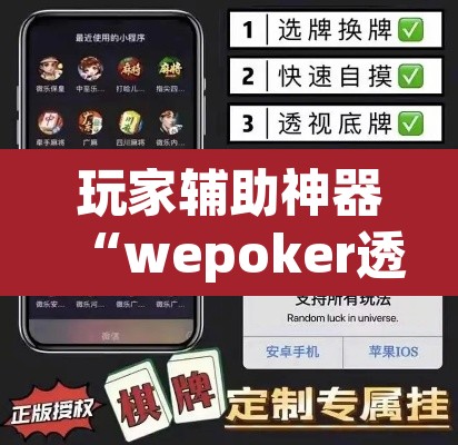 玩家辅助神器“wepoker透视辅助软件下载 ”其实确实有挂