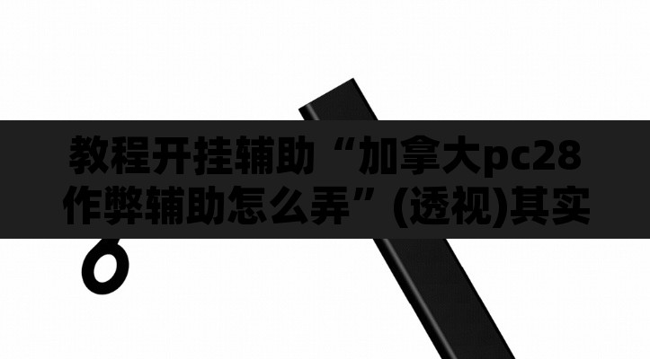教程开挂辅助“加拿大pc28作弊辅助怎么弄	”(透视)其实确实有挂