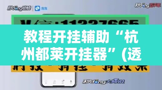 教程开挂辅助“杭州都莱开挂器	”(透视挂)辅助透视教程