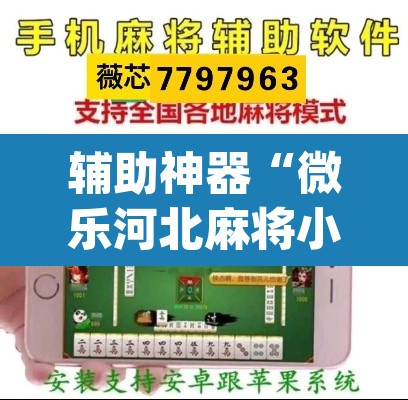 辅助神器“微乐河北麻将小程序万能挂免费版	”(透视挂)辅助透视教程