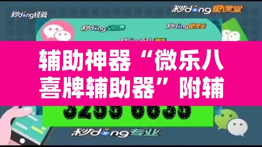 辅助神器“微乐八喜牌辅助器”附辅助神器开挂脚本详细步骤