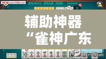 辅助神器“雀神广东麻将外挂神器	”其实确实有挂