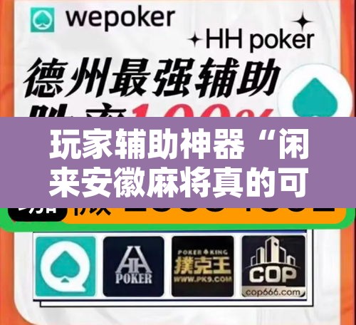玩家辅助神器“闲来安徽麻将真的可以开挂”其实确实有挂