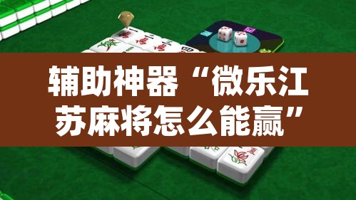辅助神器“微乐江苏麻将怎么能赢”(透视)其实确实有挂