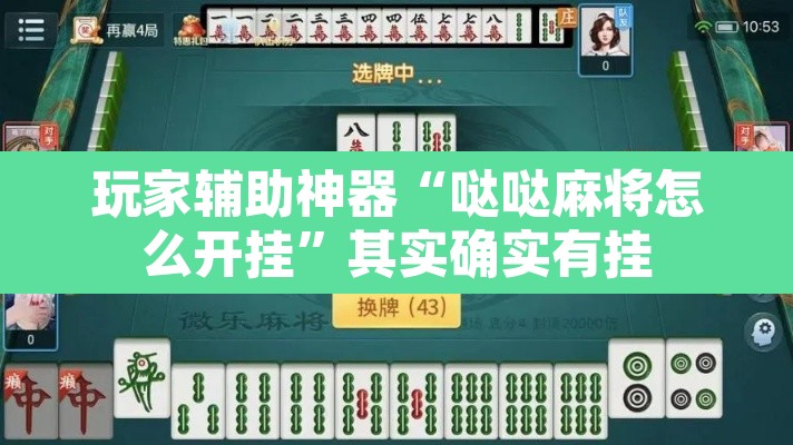 玩家辅助神器“哒哒麻将怎么开挂”其实确实有挂