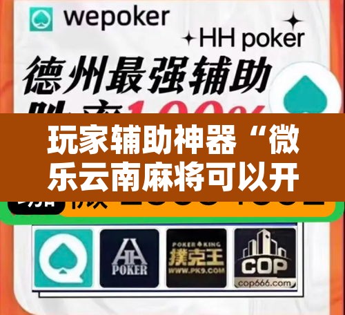 玩家辅助神器“微乐云南麻将可以开挂吗	”其实确实有挂