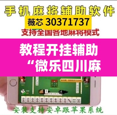教程开挂辅助“微乐四川麻将怎么开免费的挂	”(透视挂)辅助透视教程