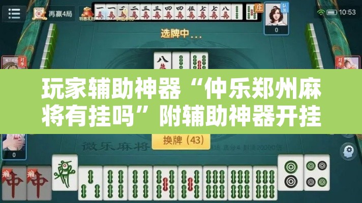 玩家辅助神器“仲乐郑州麻将有挂吗”附辅助神器开挂脚本详细步骤