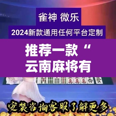 推荐一款“云南麻将有挂吗	”(透视挂)辅助透视教程