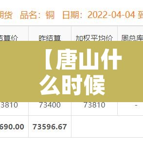 【唐山什么时候解封,河北唐山解封了吗】