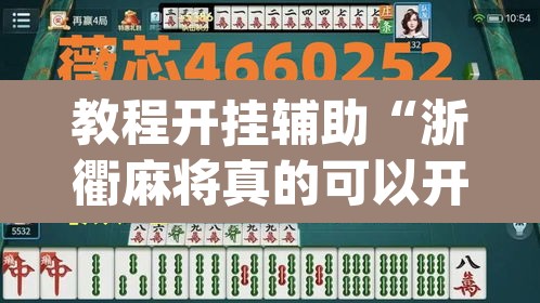 教程开挂辅助“浙衢麻将真的可以开挂吗”(透视)其实确实有挂