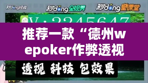 推荐一款“德州wepoker作弊透视”开挂辅助脚本+详细开挂安装教程