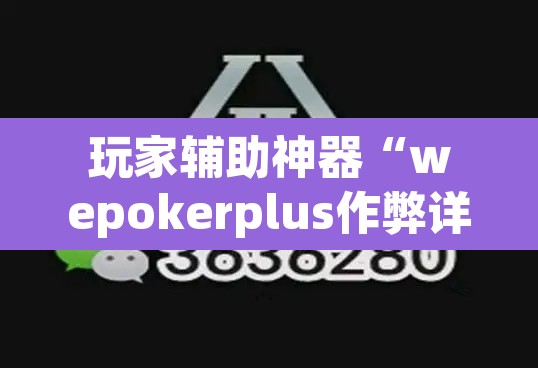 玩家辅助神器“wepokerplus作弊详细”附辅助神器开挂脚本详细步骤