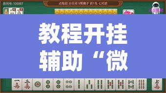 教程开挂辅助“微乐湖南麻将赢牌规律是啥	”(透视挂)辅助透视教程
