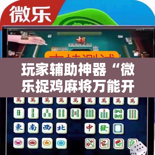 玩家辅助神器“微乐捉鸡麻将万能开挂器下载安装”附辅助神器开挂脚本详细步骤